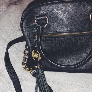 Black Michael Kors Purse w/ Gold detailing